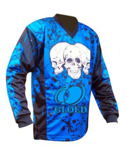 Paintball team in matching custom sublimated jerseys.