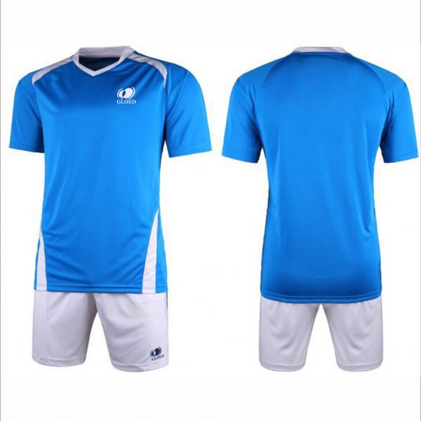 Soccer club planning their customized uniforms.