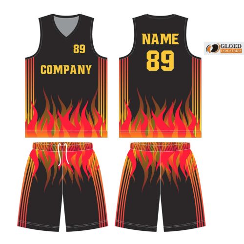 Youth basketball team wearing burnt orange custom uniforms featuring Texas longhorn logo. Group shot after winning a game.