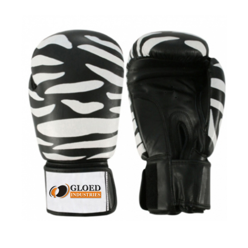 Zebra Print Boxing Gloves
