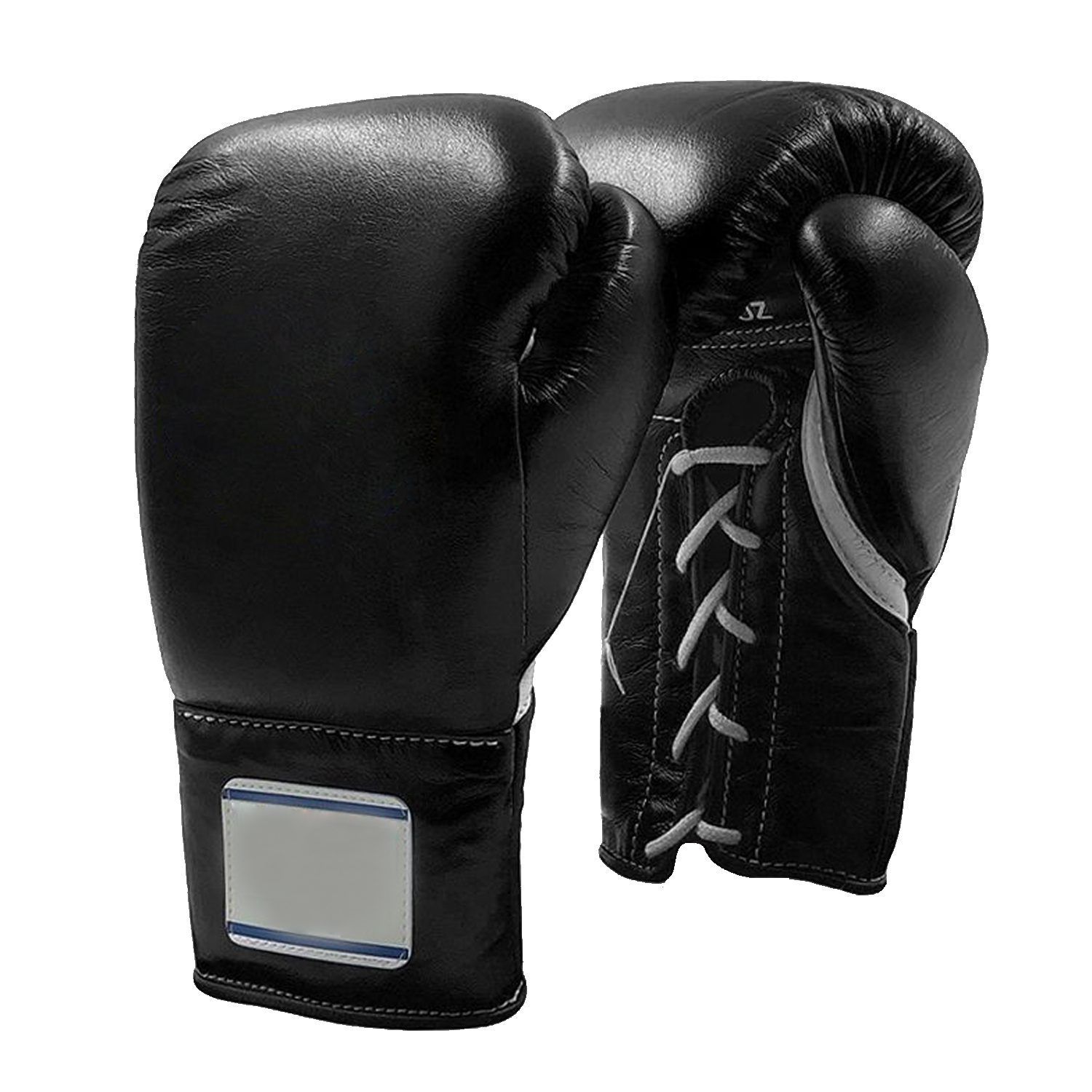Black women’s boxing gloves with secure wrist closure.