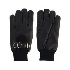 Fashion Black Leather Gloves