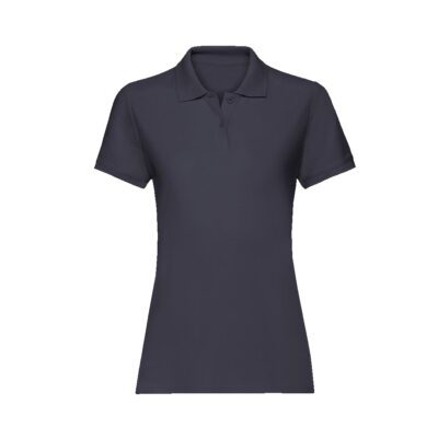 Women's Plain Polo T-Shirt Ladies Short Sleeve Knitted Collar Regular Fit TShirt